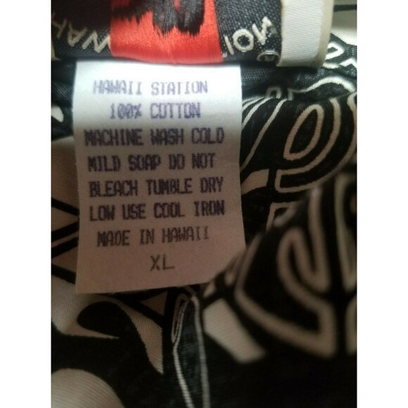 Hawaii Station Men's Cotton Sea Turtle Hawaiian Shirt XL Short Sleeve Button-Up - Picture 4 of 6